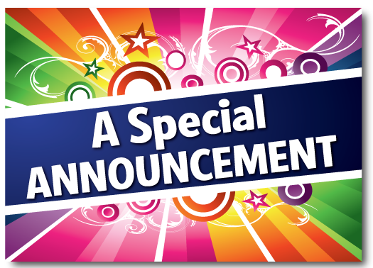 Special Announcement !!!!